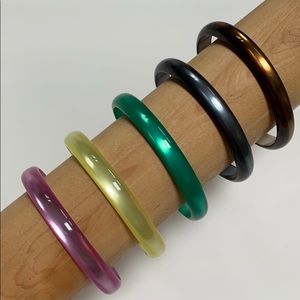 Shimmery Bangle Bracelets